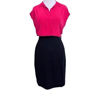 BREECHES Vintage High Waist Dark Academia Black Wrap Wool Skirt 4